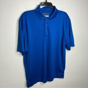 PGA tour blue golf polo shirt size large